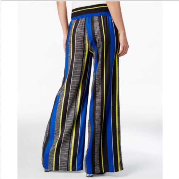 Bar III Pants - Bar III Striped Wide-Leg Pants